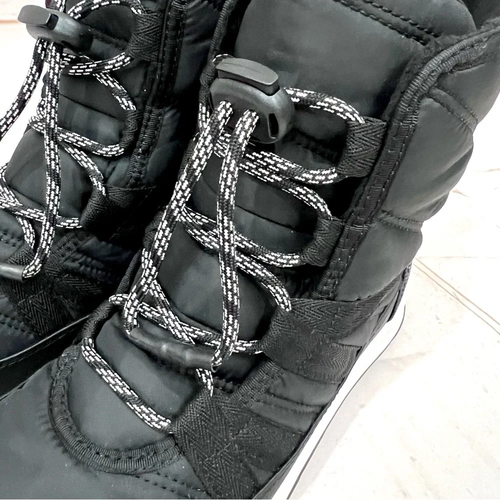 Sorel Black and White Kids Snow Boot